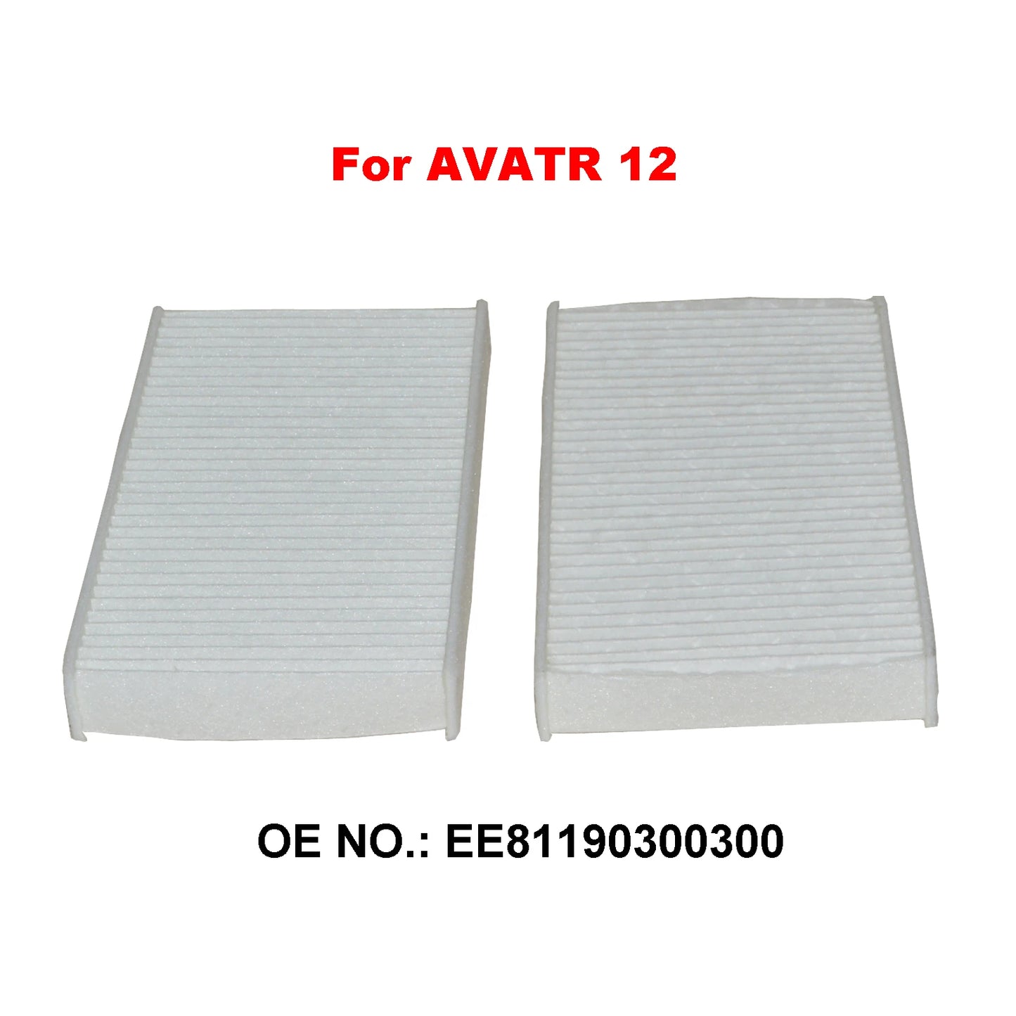 2pcs Air Conditioner Filter For Changan AVATR 11 12 EV 2023 2024 Cabin Interior Filter Car Spare Parts H141574009 EE81190300300