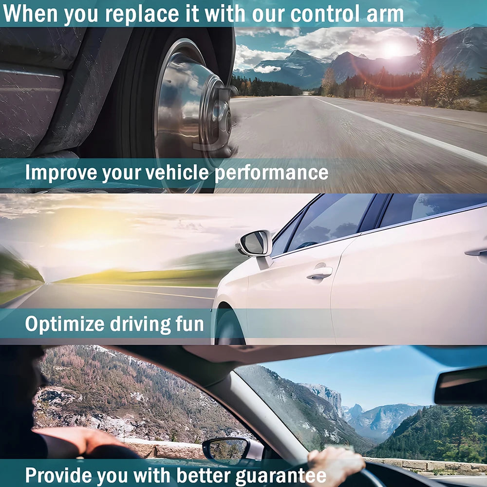 Myosho 4pcs Front Upper and Lower Control Arm Swing Arm Kits For Audi Q7 4LB SUV 2006-2016 1 OE 7P0407151E 7P0407152E 7L8407021