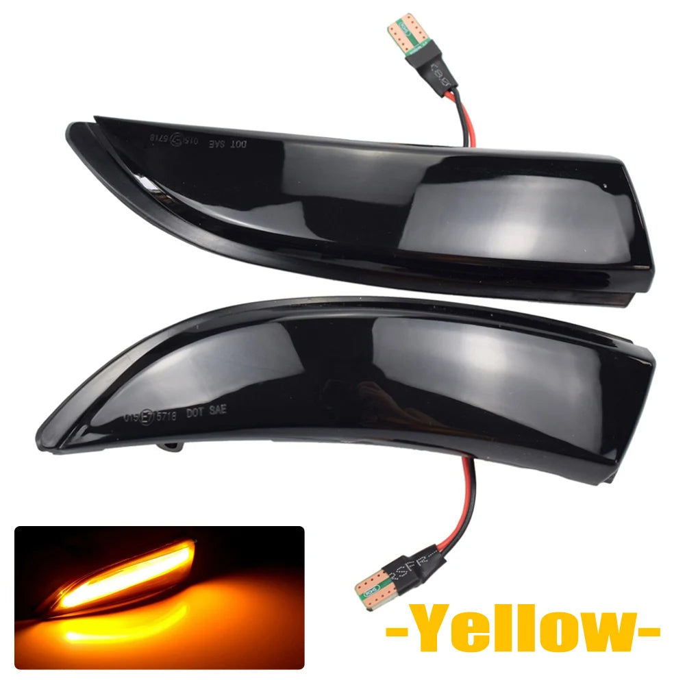 Dynamic LED Turn Signal Light Flowing Side Wing Rearview Mirror Blinker Indicator For Ford Fiesta Mk7 2008-2017 For Ford B-Max