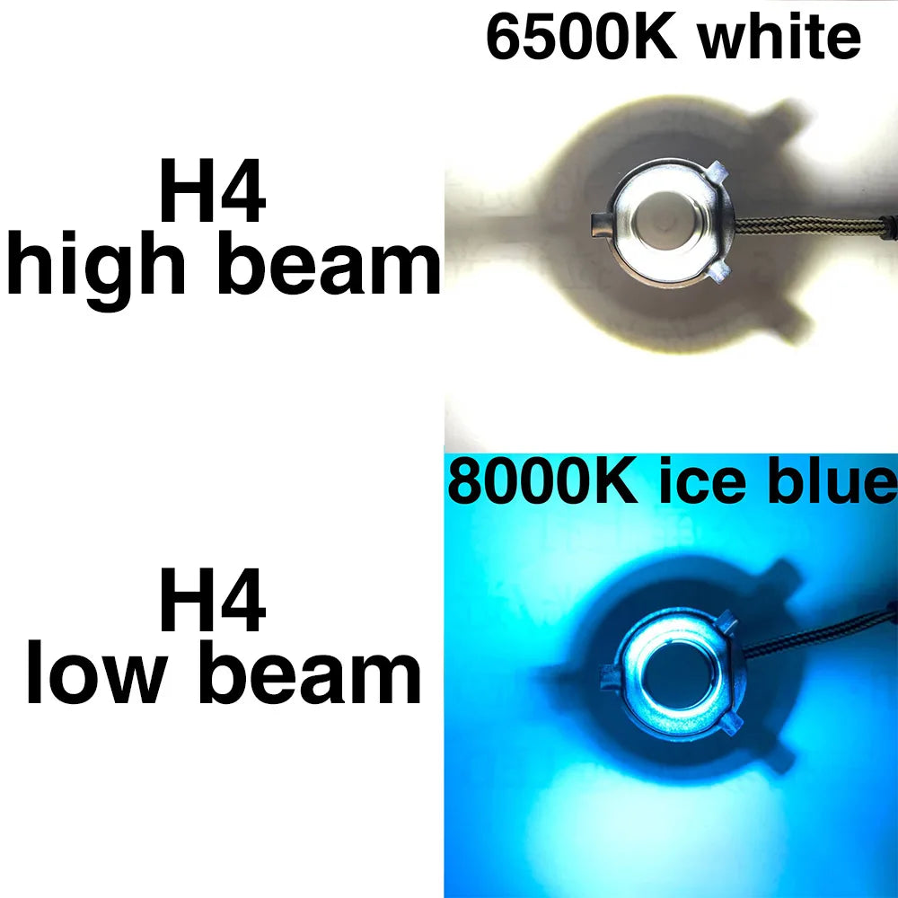 2X NEW C6 LED H4 Two colors 6500K+3000k 6500K+8000K Hi/Lo H7 H1 H8 H11 9005 HB3 HB4 9006 Bulb Auto light Car Headlight Fog Lamp