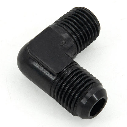Universal ALUMINIUM AN6 AN8 6AN 8AN 10AN to 1/8 1/4 NPT 90 Degree MALE Flare Union Fuel Fitting Adapter