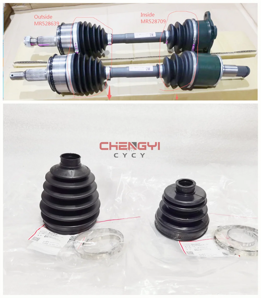 Repair kit pour avant Axle Shaft Ball Cage Dust Boot pour Mitsubishi Pajero V31W V33W V43W V63W V73W V75W V78W MR528639 MR528709 (livraison : 5 à 12 jours)