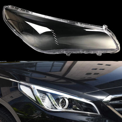 For Hyundai Sonata 2015 2016 2017 Car Front Headlight Lens Cover Auto Shell Headlamp Lampshade Glass Lampcover Head Lamp Caps