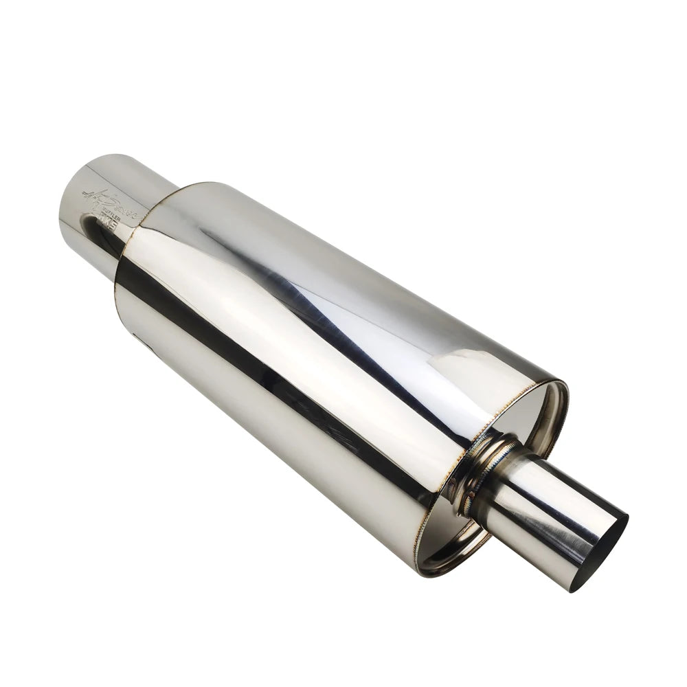 Car Exhaust Systems Tail Pipe Muffler High Quality Universal Stainless Mufflers Large Size Interface 63mm 76mm Ses Bombası
