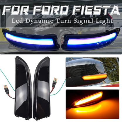 Dynamic LED Turn Signal Light Flowing Side Wing Rearview Mirror Blinker Indicator For Ford Fiesta Mk7 2008-2017 For Ford B-Max