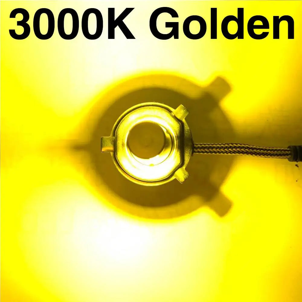 2X NEW C6 LED H4 Two colors 6500K+3000k 6500K+8000K Hi/Lo H7 H1 H8 H11 9005 HB3 HB4 9006 Bulb Auto light Car Headlight Fog Lamp