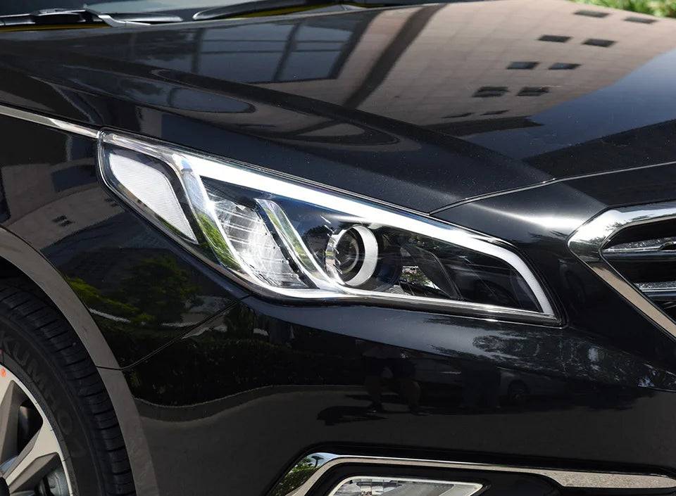 For Hyundai Sonata 2015 2016 2017 Car Front Headlight Lens Cover Auto Shell Headlamp Lampshade Glass Lampcover Head Lamp Caps