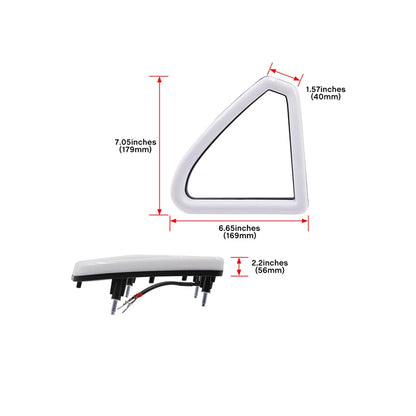 For Ford Mustang 2015 2016 2017 Front Grille Hood Bumper White Led DRL Daytime Running Lights