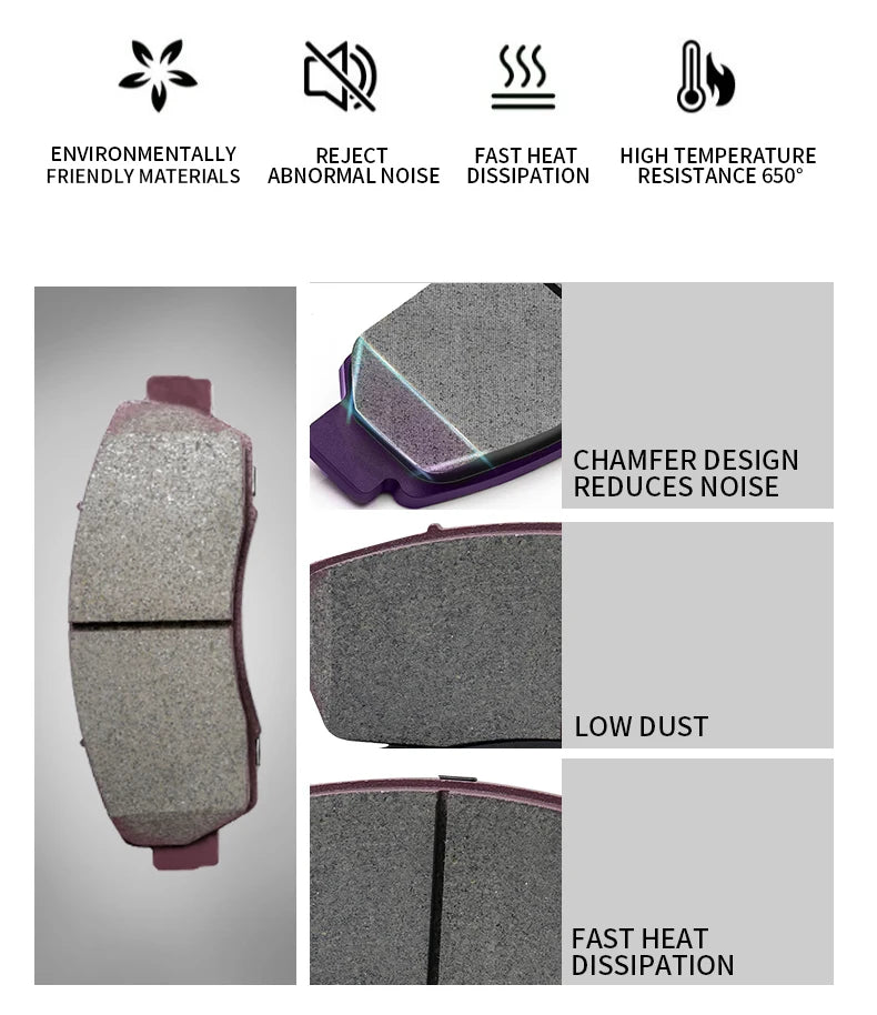 High Performance Genuine Ceramic Front Rear auto parts car brake pads for nissan urvan Vanette Versa Xterra X-Trail e-Power