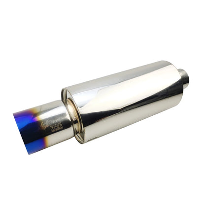 Car Exhaust Systems Tail Pipe Muffler High Quality Universal Stainless Mufflers Large Size Interface 63mm 76mm Ses Bombası