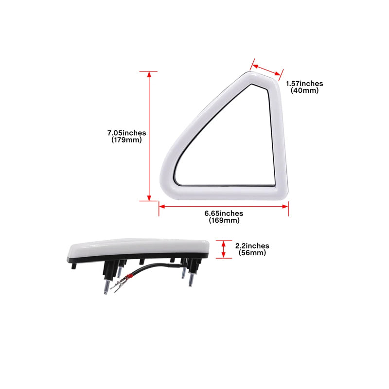 For Ford Mustang 2015 2016 2017 Front Grille Hood Bumper White Led DRL Daytime Running Lights