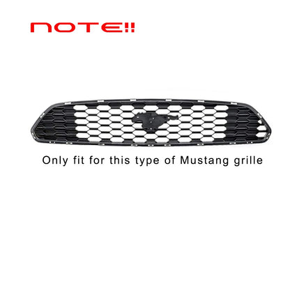 For Ford Mustang 2015 2016 2017 Front Grille Hood Bumper White Led DRL Daytime Running Lights