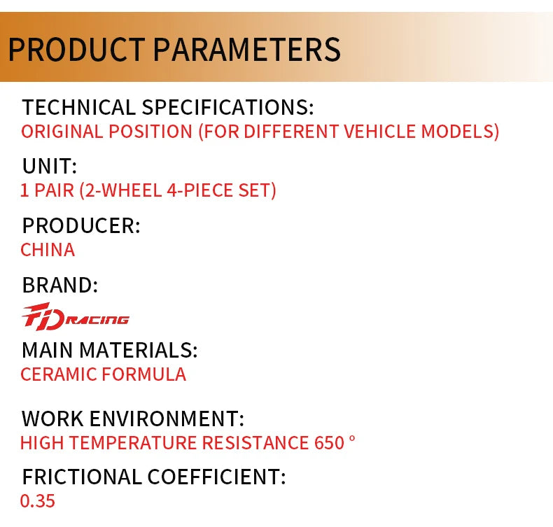 High quality ceramic customized auto parts brake systems Car discs brake pads for Chery Tiggo 9 EXEED RX TXL VX ARRIZO 5e