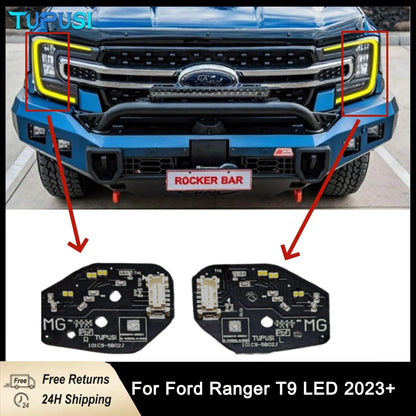 For Ford Ranger T9 Matrix Turn Signal Module DRL Color Change To Amber Headlight Daylight Boards Replace Functional Car Light