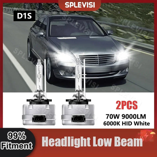 2PCS D1S Low Beam Xenon Light Bulbs 9000LM 70W/Pair For Mercedes S Class W221 2005 2006 2007 2008 2009 2010 2011 2012 2013