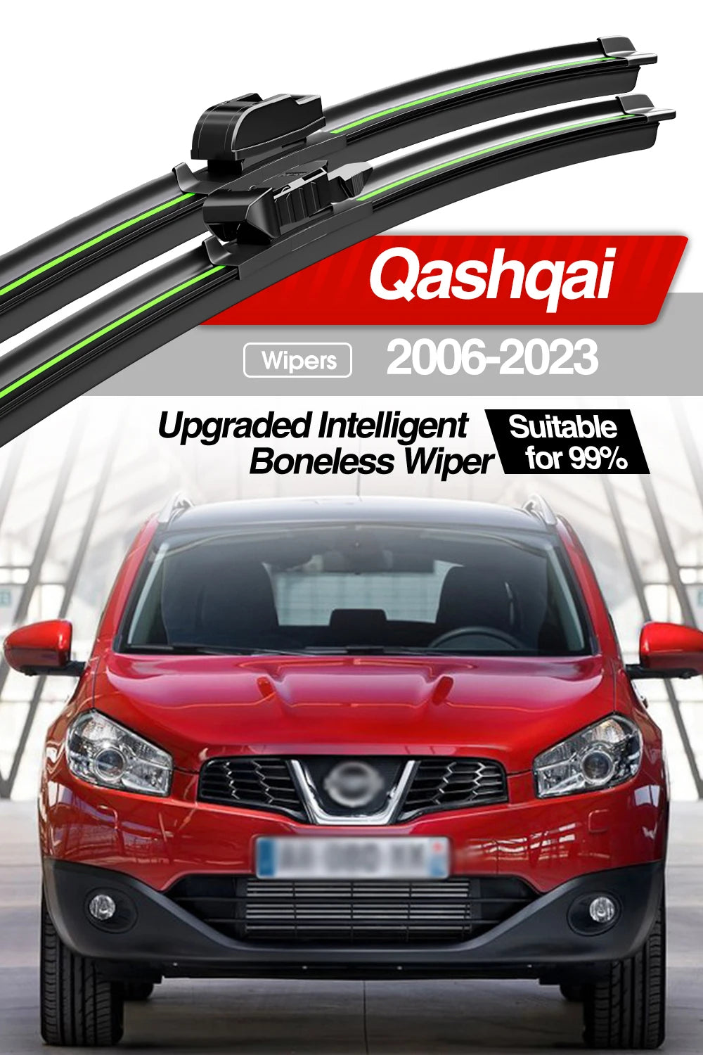 For Nissan Qashqai J10 J11 J12 2006-2023 Front Windshield Wiper Blades 2x Windscreen Window Accessories 2007 2009 2013 2014 2020