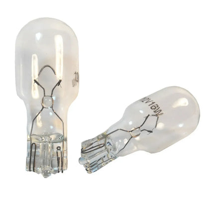 2Pcs Car Glass T15 W16W Halogen Bulb Interior Light Automotive White/Amber Clear 12V