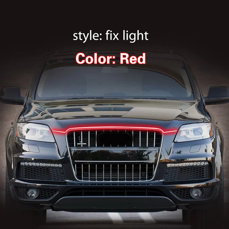 1Pcs for Audi Q7 2006-2015 Universal Auto 12V LED DRL Waterproof Flexible Daytime Running Lights Daylight Fog light Ambient Lamp