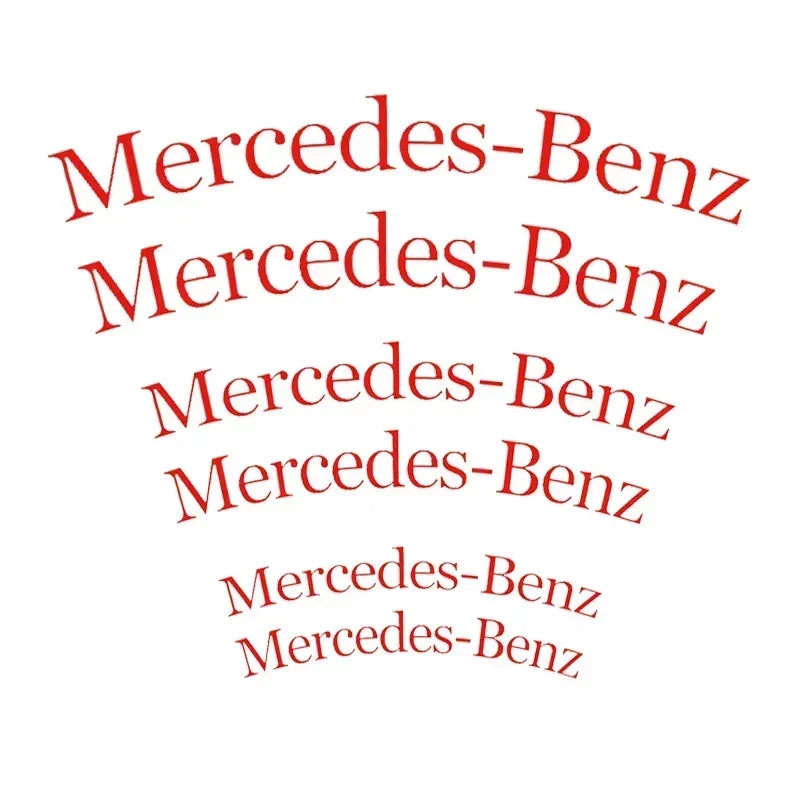 Car Brake Caliper Sticker Decal for Mercedes Benz W166 W212 W213 W246 W176 W177 W205 C180 C63 W167 A B C E Class GLE Decoration