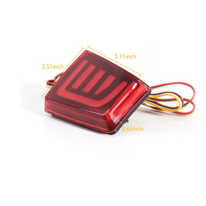 Car LED Rear Bumper Reflector For Mitsubishi Pajero Shogun V97 V98 V87 V93 V95 Montero 2007 - 2020 Tail Brake Turn Signal Light