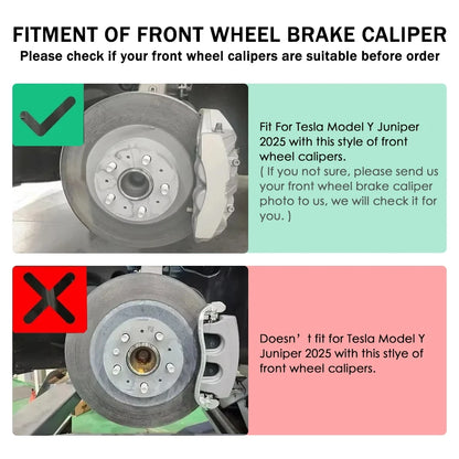 Aluminum Alloy Caliper Covers For New Tesla Model Y Juniper 2025 Brake Caliper Covers Model 3 Highland 2024-2025 Car Accessories