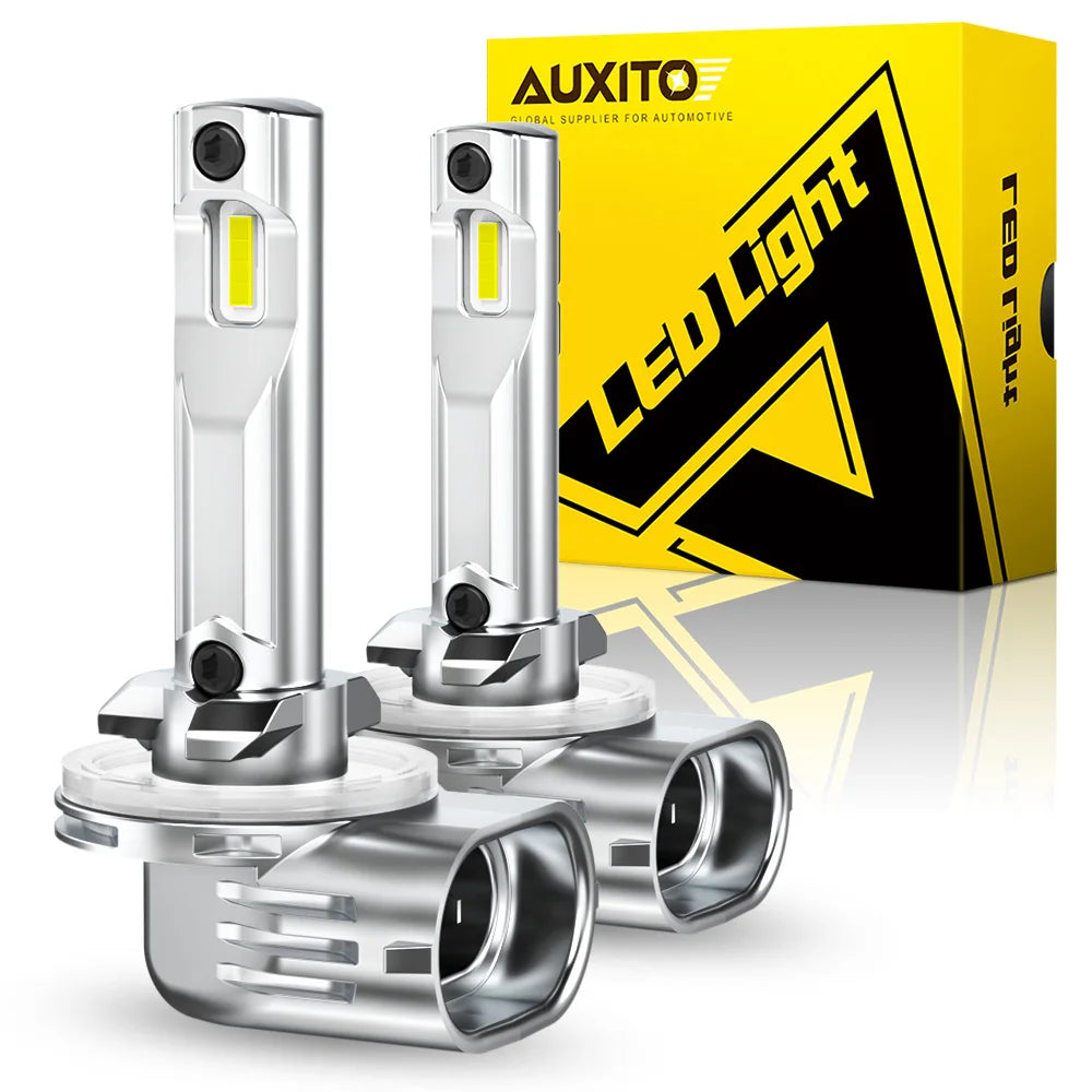 AUXITO 2Pcs H27W H27 LED 881 880 LED Fog Lights Canbus H27W/1 H27W/2 LED Bulb Car Fog Driving Lamp DRL No Error 12V 6500K White