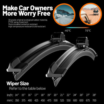Wiper Front Wiper Blades For Toyota C-HR / CHR 2016-2023 2017 2018 2019 2020 2021 2022 Windshield Windscreen Front Window 26"16"