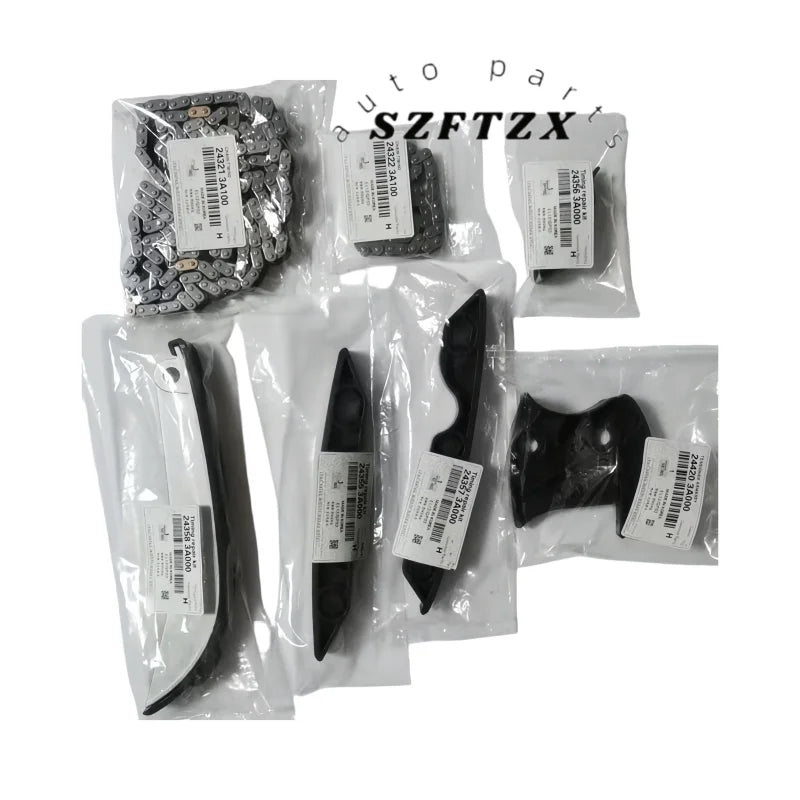 Brand High Quality Timing Chain Kit 243213A000 243223A000 7PCS for Hyundai Santa Fe Sonata Kia Borrego Mohave