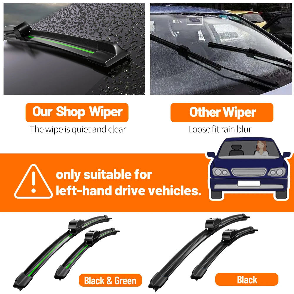 Wiper Front Wiper Blades For Toyota C-HR / CHR 2016-2023 2017 2018 2019 2020 2021 2022 Windshield Windscreen Front Window 26"16"