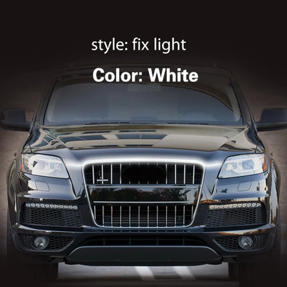 1Pcs for Audi Q7 2006-2015 Universal Auto 12V LED DRL Waterproof Flexible Daytime Running Lights Daylight Fog light Ambient Lamp