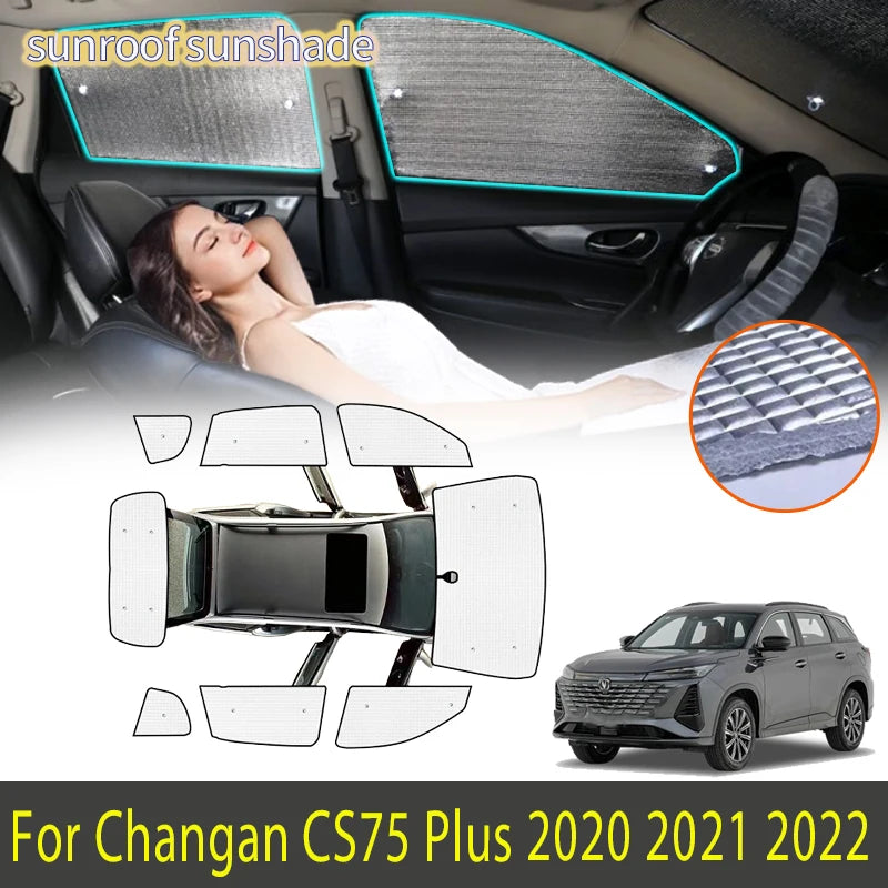 Auto Parts For Changan CS75 Plus 2020 2021 2022 Car Accessories Sun Shade Sunshade Windshield Side Window Privacy Shading Tools