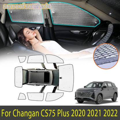Auto Parts For Changan CS75 Plus 2020 2021 2022 Car Accessories Sun Shade Sunshade Windshield Side Window Privacy Shading Tools