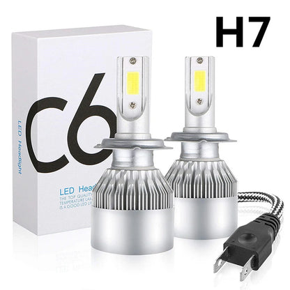 2pcs C6 H7 H4 H1 Led Headlight 9005/HB3 9006/HB4 H13/9008 9004/HB1 9007/HB5 880/881/H27 H16/5202 Car Lights 12V Auto Headlamps ﻿