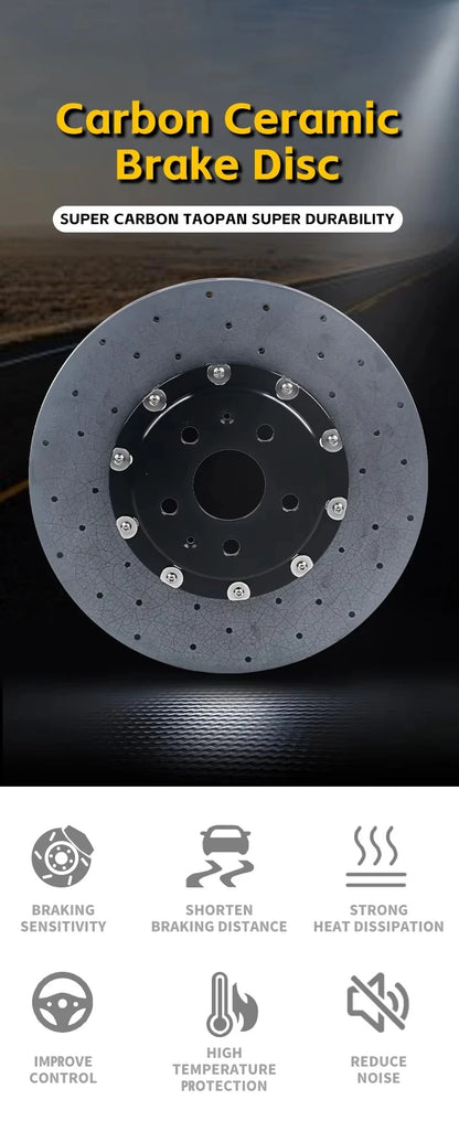 Racing Carbon Ceramic Brake Rotors 355/380/390/410/ for Audi Q5 Q6 Q7  A5 Mercedes Benz AMG W211 Golf Mk4