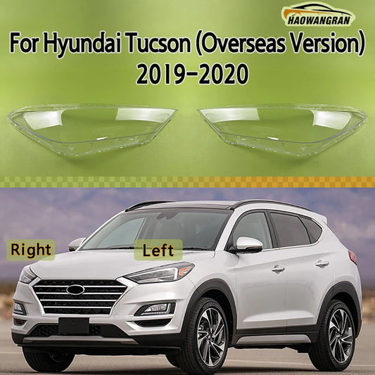 Pour Hyundai Tucson (Overseas Version) 2019 2020 Transparent Lampshade phare cache lampe Shade phare Shell Lens Plexiglass (livraison : 5 à 12 jours)