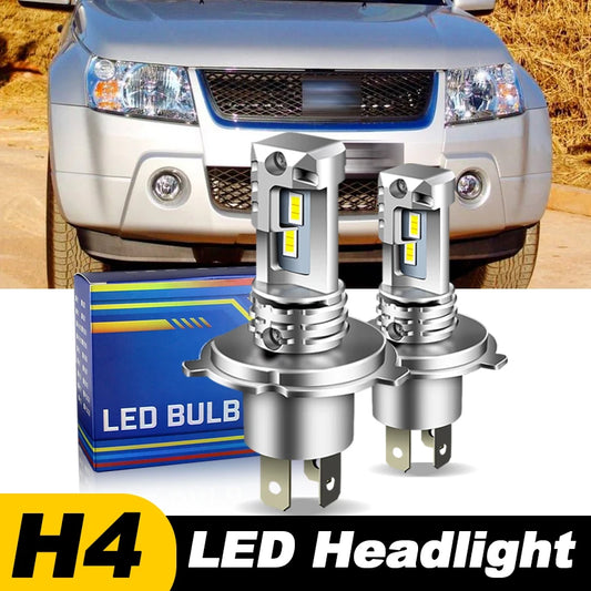 1pc/2Pcs For Suzuki Grand Vitara V6 99-05 SX4 06-12 Car Headlamp H4 9003 High Power LED Headlight Hi/Low Beam Bulbs Canbus 6000k
