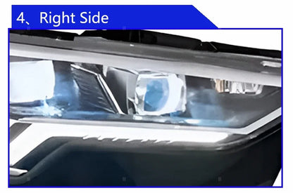 Auto Headlights Accessories For Audi Q3 2020-2023 Upgrade Matrix Projector Lens LED Car Head Lights Plug and Play Assembly