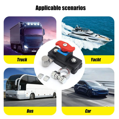 Car Battery Disconnect Switch 12V 24V Universal Remote Control Battery Switch Anti-theft Power Controller for Car Truck Boat
