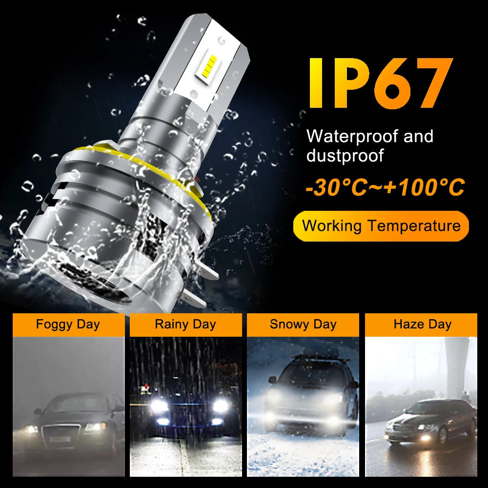 IVOTOW H11B LED Headlight Bulb Fit For Kia Rondo 2007 2008 2009 2010 2011 2012, H11B bulb Low Beam Headlight Bulb 6000K Fan