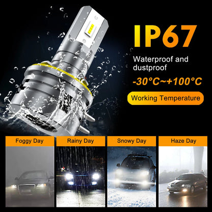 IVOTOW H11B LED Headlight Bulb Fit For Kia Rondo 2007 2008 2009 2010 2011 2012, H11B bulb Low Beam Headlight Bulb 6000K Fan