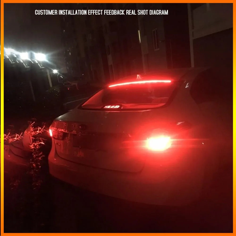 Automotive LED High Mounted Brake Light Warning Light Strip With Flow Light Steering Brake Multiple Functions Brake light