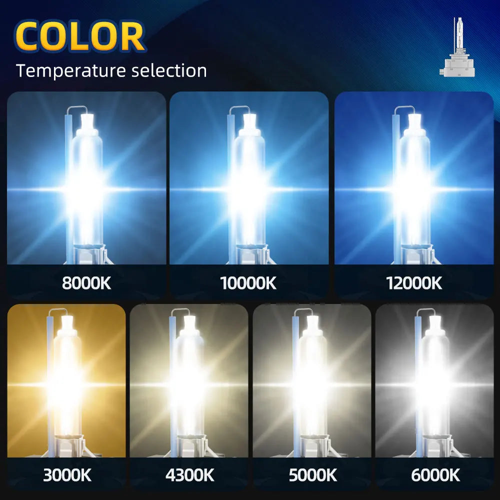 35W D2S D4S Xenon Headlight Bulbs 4500LM Canbus No Error D1S D3S LED Car Lights 12V HID Xenon Headlamps 6000K 8000K Auto Lamps