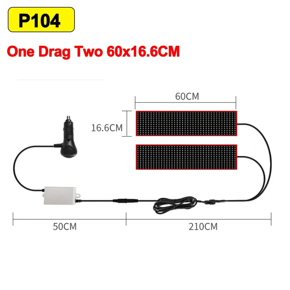 2PCS Devil Eyes Light Car Windshield Flexible LED Display Programmable Pixel Screen APP Control Remote RGB Dynamic Big Eye Light