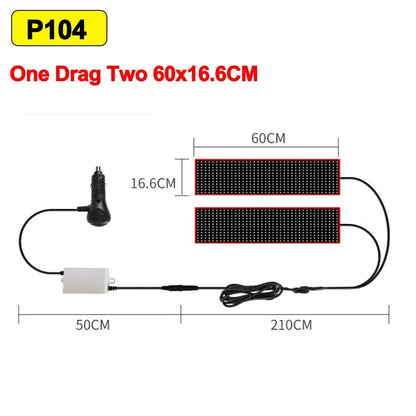2PCS Devil Eyes Light Car Windshield Flexible LED Display Programmable Pixel Screen APP Control Remote RGB Dynamic Big Eye Light