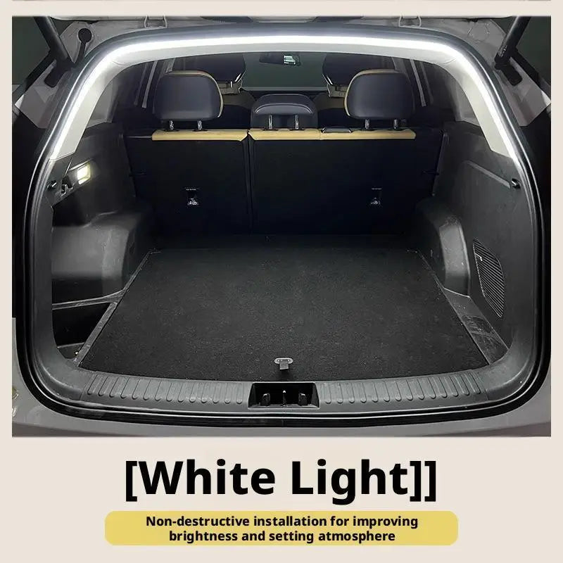 Car high brightness trunk lighting ambient light interior decoration LED wiring free automatic sensing tailgate light strip