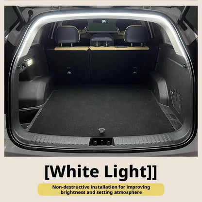 Car high brightness trunk lighting ambient light interior decoration LED wiring free automatic sensing tailgate light strip