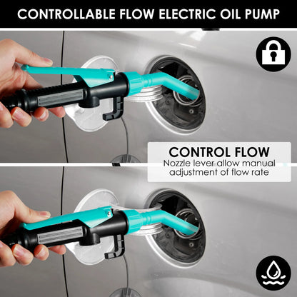 Electric Hand Pump Portable Transfer Pump Battery Powered Siphon Liquid Extractor 2.2 Gallons per Min For Gasoline Diesel Fuel