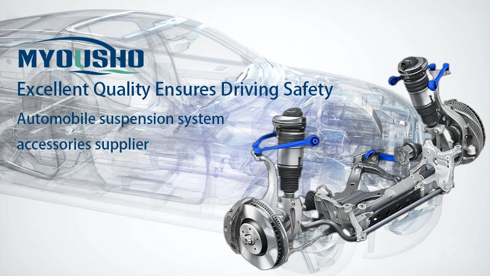 Myosho 4pcs Front Upper and Lower Control Arm Swing Arm Kits For Audi Q7 4LB SUV 2006-2016 1 OE 7P0407151E 7P0407152E 7L8407021