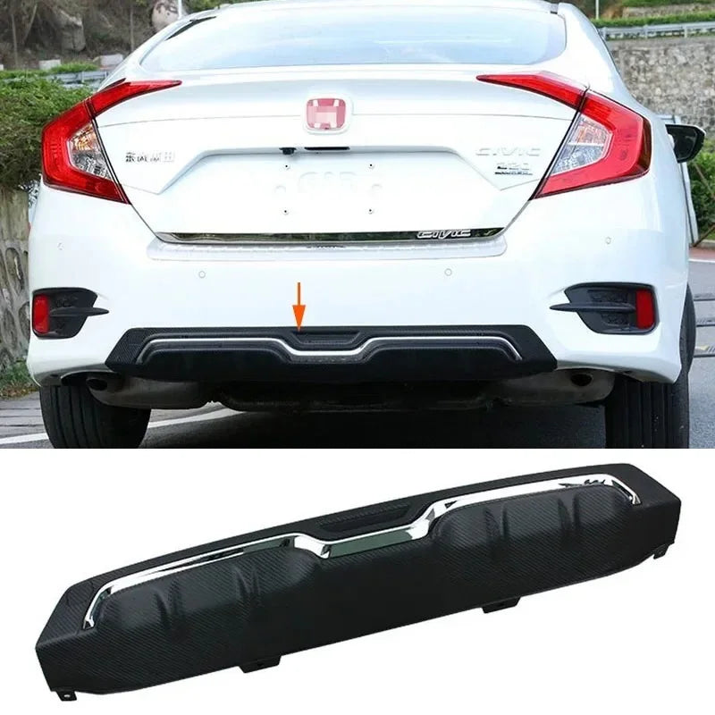 High Quality Sporty Style Rear Bumper Protector Guard Cover Difuser Body Kit For Honda Civic 10th Gen 4DR 2016 2018 2019 2017