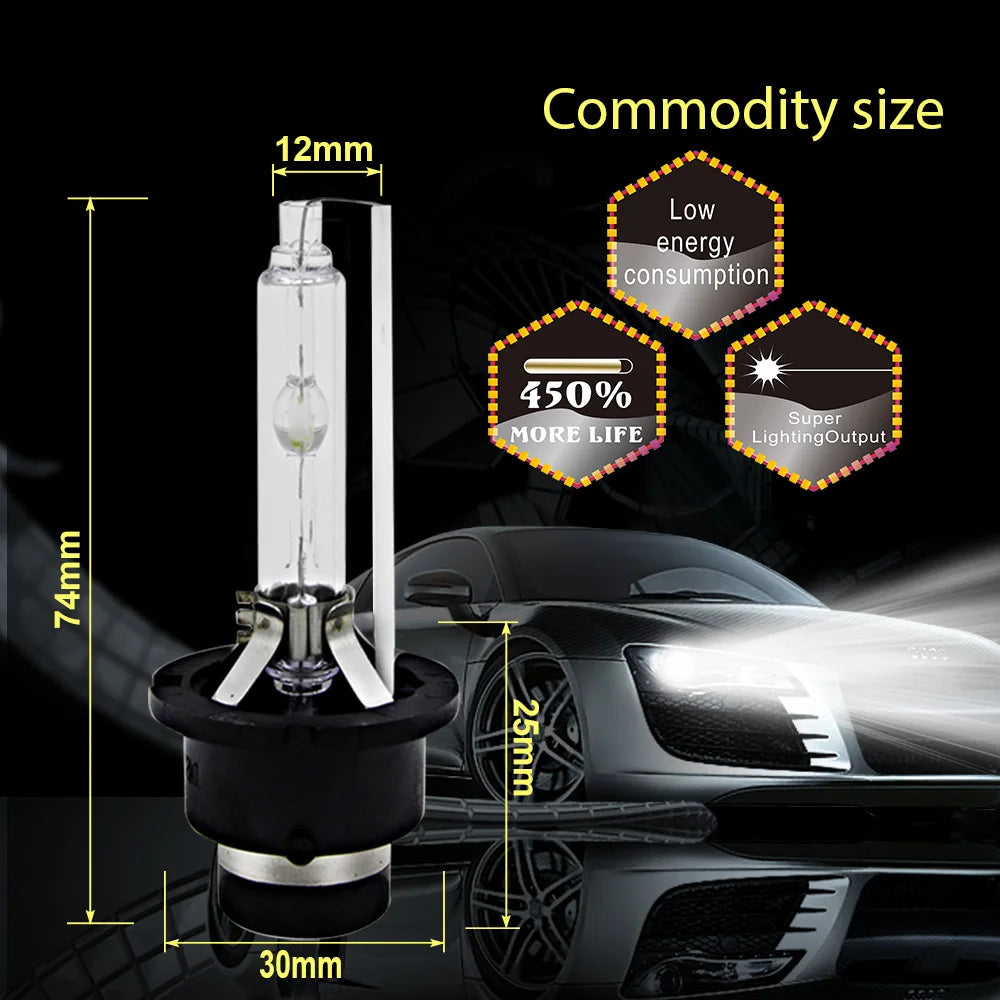 35W D2S D4S Xenon Headlight Bulbs 4500LM Canbus No Error D1S D3S LED Car Lights 12V HID Xenon Headlamps 6000K 8000K Auto Lamps